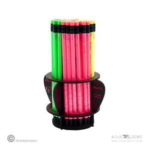 مداد مشکی فلورسنت پاکن دار چوب مشکی فلش فکتیس