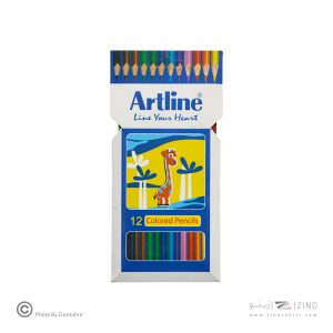 مدادرنگی12رنگ جعبه مقوایی آرت لاین کدECP12-P/IL