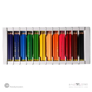 مدادرنگی12رنگ جعبه مقوایی (بسته144عددی) اسکول فنز کد92453
