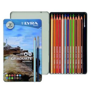 مدادرنگی12رنگ جعبه فلزی آبرنگی لیرا کد2881120