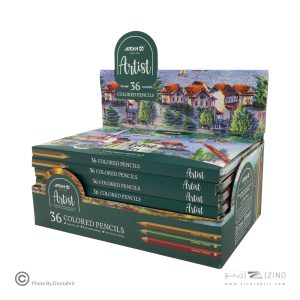 مداد رنگی36رنگ جعبه فلزی حرفه ای/ آرتیست آریا کد3903 /3932