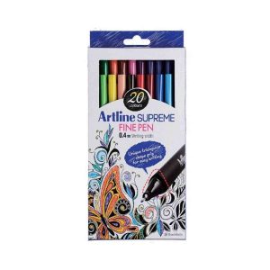 روان نویس نوک نمدی 20رنگ سوپریم آرتلاین