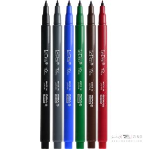 روان نویس  نوک نمدی 6رنگ قلم موی Flex یوشیداکد4800-6A