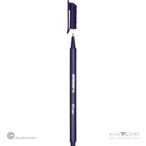 روان نویس نوک نمدی بدنه سه گوش کورس رنگ بادمجانی کد28170