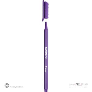 روان نویس نوک نمدی بدنه سه گوش کورس رنگ بنفش کد28171