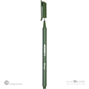 روان نویس نوک نمدی بدنه سه گوش کورس رنگ زیتونی کد28163