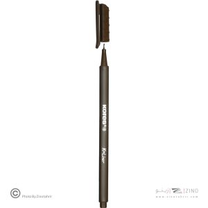 روان نویس نوک نمدی بدنه سه گوش کورس رنگ قهوه ای کد28162