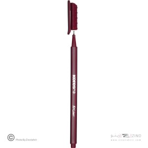 روان نویس نوک نمدی بدنه سه گوش کورس رنگ گیلاسی کد28173