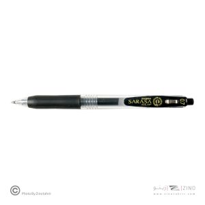 روان نویس فشاری ساراساکلیپ مشکی0/7 زبرا (10عددی)