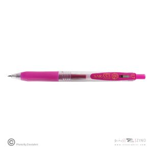 روان نویس فشاری ساراساکلیپ مجنتا ارغوانی 0/7 زبرا (10عددی)