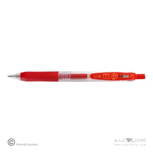 روان نویس فشاری ساراساکلیپ قرمز0/7 زبرا (10عددی)