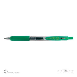 روان نویس فشاری ساراساکلیپ سبز 0/7 زبرا(10عددی)