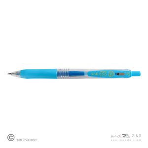 روان نویس فشاری ساراساکلیپ آبی روشن 0/7  زبرا(10عددی)