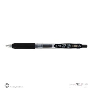 روان نویس فشاری ساراساکلیپ مشکی 0/5  زبرا (10عددی)