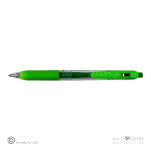 روان نویس فشاری ساراساکلیپ سبز 0/5 زبرا(10عددی)