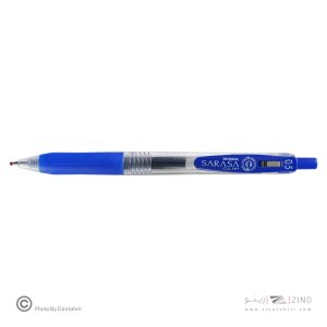 روان نویس فشاری ساراساکلیپ آبی 0/5 زبرا (10عددی)