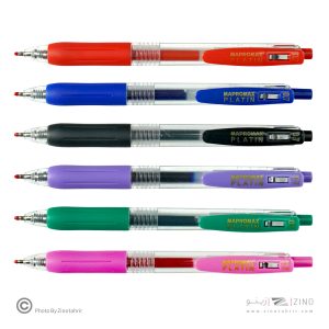 روان نویس فشاری0/7(رنگ جور)گریپ دار پلاتین ماپرومکس کدMA-602