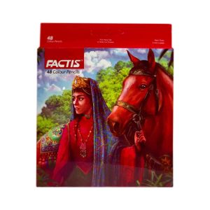 مداد رنگی 48رنگ(شش گوش) جعبه مقوایی فکتیس