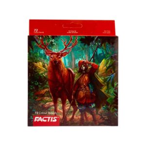 مداد رنگی 72رنگ (شش گوش) جعبه مقوایی فکتیس