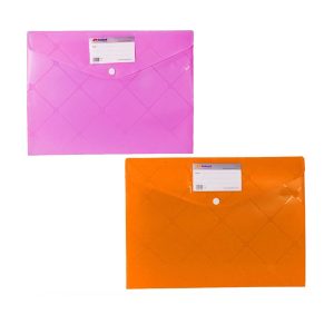 پاکت دکمه دار A4  دوبل جاکارتی فیروزه ای سوپربایند