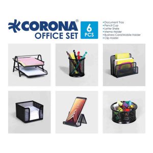 ست رومیزی 6 تکه فلزی کرونا