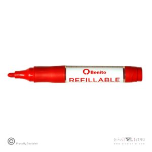 ماژیک وایت برد گرد قرمز شارژی بنیتو