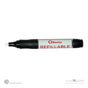 ماژیک وایت برد گرد مشکی شارژی بنیتو