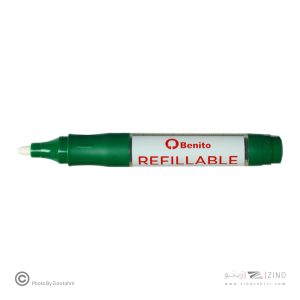 ماژیک وایت برد گرد سبز شارژی بنیتو