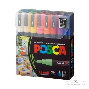 ماژیک پینت 16رنگ مغز0.9-1.3میل پسکا یونیبال