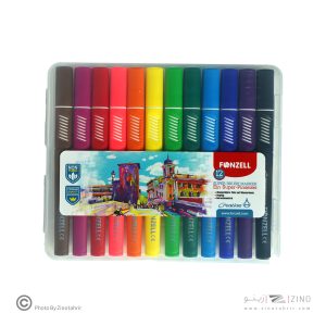 ماژیک نقاشی12رنگ(سه گوش جعبه طلقی براش) فونزل کد684998یا کد463998