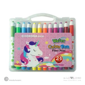 ماژیک نقاشی24رنگ جعبه طلقی کرونا کدWH6705-24