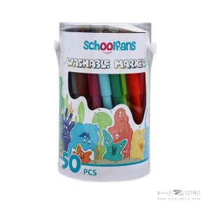 ماژیک نقاشی 50رنگ استوانه ای اسکول فنز کدFA92436