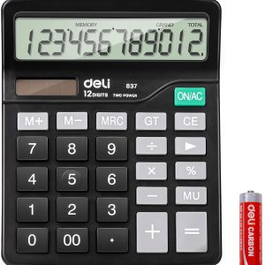 ماشین حساب رومیزی 2صفر 12رقم دلی837
