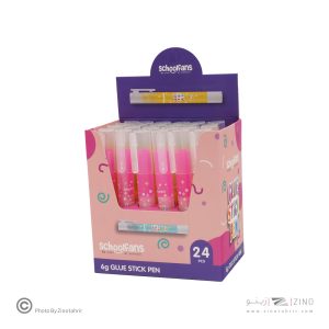 چسب ماتیکی6گرم قلمی رنگی اسکول فنز کد924000