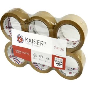 چسب 90یارد45میکرون قهوه ای کایزر کدSK104
