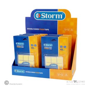 چسب دوطرفه1میل فوم مربع2/2*2/2 سانت45عددی استورم کدHL-102222
