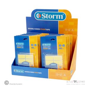 چسب دوطرفه 1میل فوم مستطیل 1/6*3/5 سانت 40عددی استورم کدHL-102313