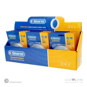 چسب دوطرفه2میل شفاف 1/8 سانت نانو2متری استورم کدHL-102437