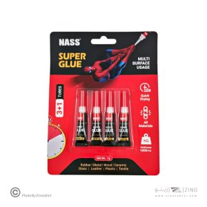 چسب قطره ای(فوری)3گرمی بلیستر3عددی ناس