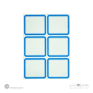 برچسب دورآبی خارجی کد19 سایز5.3*4.3