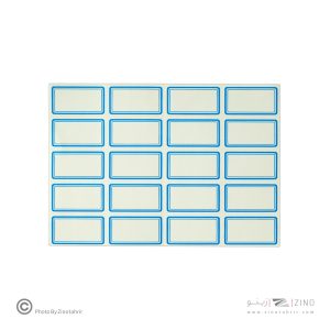 برچسب دورآبی خارجی کد7 سایز3*2.1