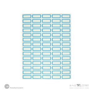 برچسب دورآبی خارجی کد1 سایز2.1*1