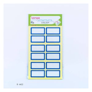 برچسب دورآبی سایز40*20میلیمتر4برگی لانگوکدK-412