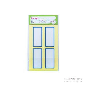 برچسب دورآبی سایز30*65میلیمتر5برگی لانگوکدB-54