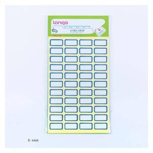 برچسب دورآبی سایز10*20میلیمتر4برگی لانگوکدK-444