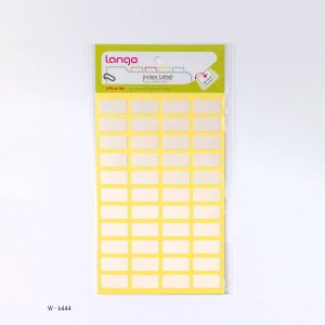 برچسب دورسفیدسایز10*20میلیمتر4برگی لانگوکدK-444