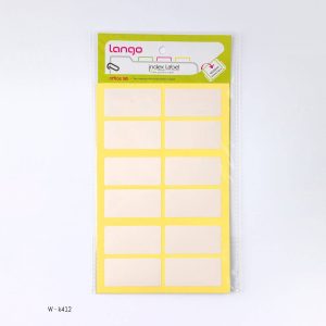 برچسب دورسفیدسایز20*40میلیمتر4برگی لانگوکدK-412