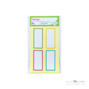 برچسب دوررنگی سایز30*65میلیمتر5برگی لانگوکدB-54 یا کد041