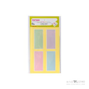 برچسب پاستلی سایز65*30میلیمتر4برگی لانگوکدB-54 یا کد051