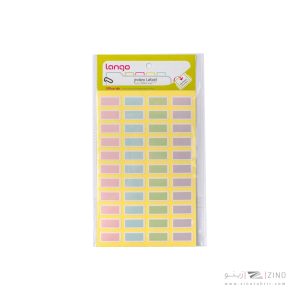 برچسب پاستلی سایز20*10میلیمتر4برگی لانگوکدK-444 یا کد055
